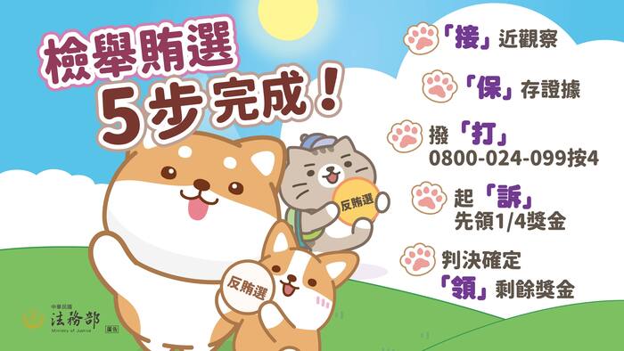 115地方基層公職人員選舉反賄選宣導電子圖卡